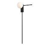 Бра с белым шарообразным плафоном и черным минималистичным каркасом Direct Rays варинант исполнения - 2 | Loft Concept в Брянске