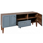 ТВ-тумба серая из массива бука с 2-мя дверками и ящиком Wenge Light варинант исполнения - 4 | Loft Concept в Брянске