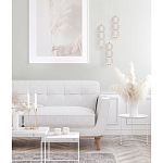 Подвесной светильник с 3-мя округлыми матовыми плафонами из белого стекла Golden Swirl варинант исполнения - 9 | Loft Concept в Брянске