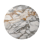 Столик журнальный с круглой мраморной столешницей на трех опорах Marble Stone Drawing варинант исполнения - 2 | Loft Concept в Брянске