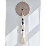 Аксессуар на стену диск из нитей Wall Decor White Thread Disc  варинант исполнения - 4 | Loft Concept в Брянске