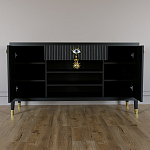 Комод-буфет Elsa Dreams Black с открытыми полками   варинант исполнения - 3 | Loft Concept в Брянске