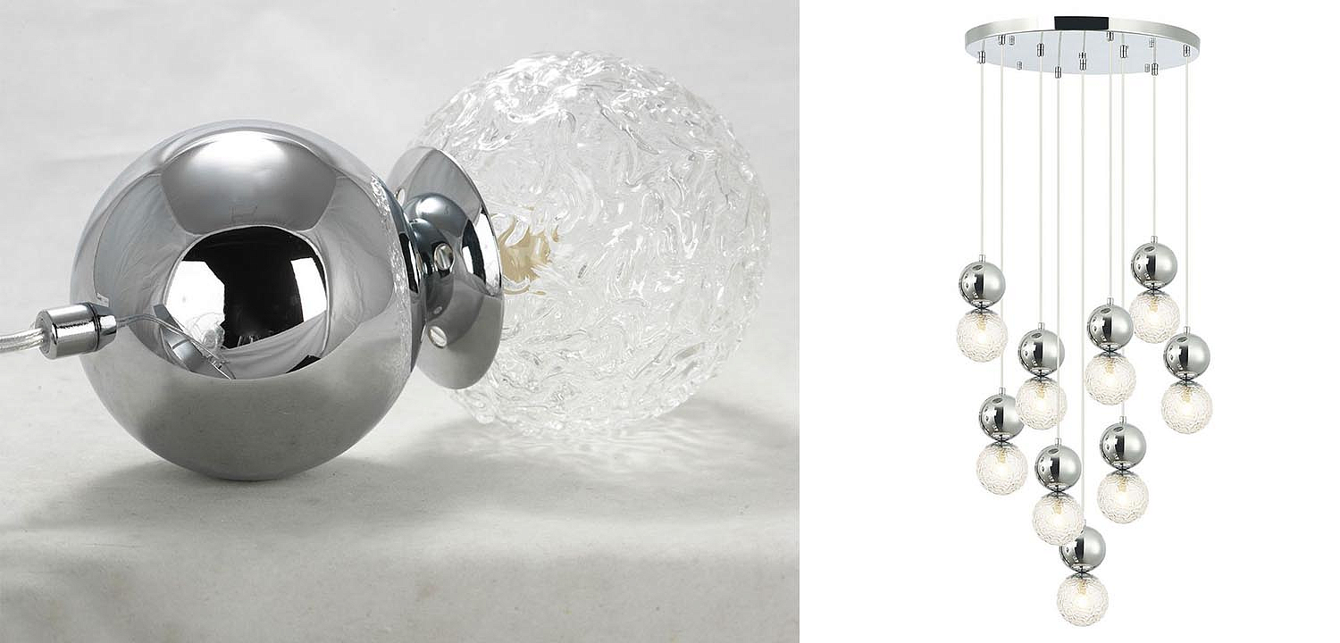 Люстра Lennert Chrome Cascade Chandelier Люстра Lennert Chrome Cascade Chandelier - Loft-Concept в Брянске