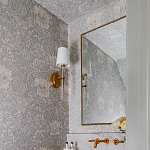 Зеркало прямоугольное в фактурной золотой раме Reflective Fabric варинант исполнения - 4 | Loft Concept в Брянске