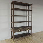 Стеллаж с двумя ящиками Elsa Dreams Walnut варинант исполнения - 1 | Loft Concept в Брянске