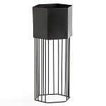 Кашпо Elevated Planters Сlive 59 черное  варинант исполнения - 1 | Loft Concept в Брянске