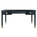 Письменный стол Elsa Dreams Black Шпон дерево с двумя ящиками варинант исполнения - 5 | Loft Concept в Брянске