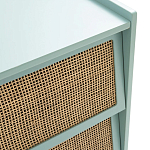 Комод с 3-мя ящиками из ротанга Blais Turquoise Wicker Furniture варинант исполнения - 4 | Loft Concept в Брянске