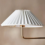 Люстра линейная с 2-мя белыми плиссированными тканевыми абажурами Combination варинант исполнения - 3 | Loft Concept в Брянске