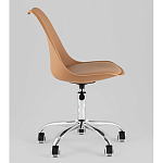 Офисный стул на металлическом основании EGGERY Brown пластик варинант исполнения - 4 | Loft Concept в Брянске