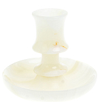 Подсвечник в виде чаши из натурального камня оникс Stone Candlestick варинант исполнения - 1 | Loft Concept в Брянске