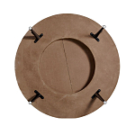 Журнальный столик с круглой фактурной столешницей из натурального дерева Vortex варинант исполнения - 3 | Loft Concept в Брянске