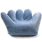 Дизайнерское плюшевое кресло в форме руки голубое Poltronova Joe Plush Baby Blue Armchair варинант исполнения - 1 | Loft Concept в Брянске