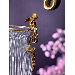 Ваза прозрачная с бронзовыми ручками в виде ангелов Eden Garden варинант исполнения - 4 | Loft Concept в Брянске