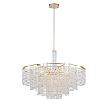 Люстра многоярусная с каскадами кристаллов Crystal Rains варинант исполнения - 3 | Loft Concept в Брянске