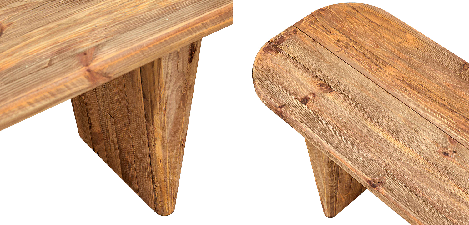 Скамья из массива сосны Ortiz Bench Скамья из массива сосны Ortiz Bench - Loft-Concept в Брянске