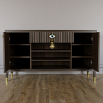 Комод-буфет Elsa Dreams Walnut с открытыми полками   варинант исполнения - 3 | Loft Concept в Брянске