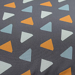 Постельное белье из сатина с принтом треугольники 150х200 см Triangular Dreams варинант исполнения - 2 | Loft Concept в Брянске