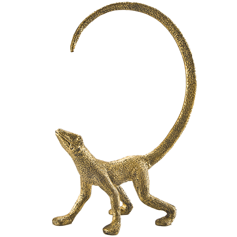 Декоративная статуэтка ящерица Golden Lizard Statuette Золотой Декоративная статуэтка ящерица Golden Lizard Statuette Золотой в Брянске | Loft Concept