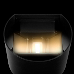 Уличный настенный светильник цилиндрической формы черного цвета из металла Urban Minimalist варинант исполнения - 5 | Loft Concept в Брянске