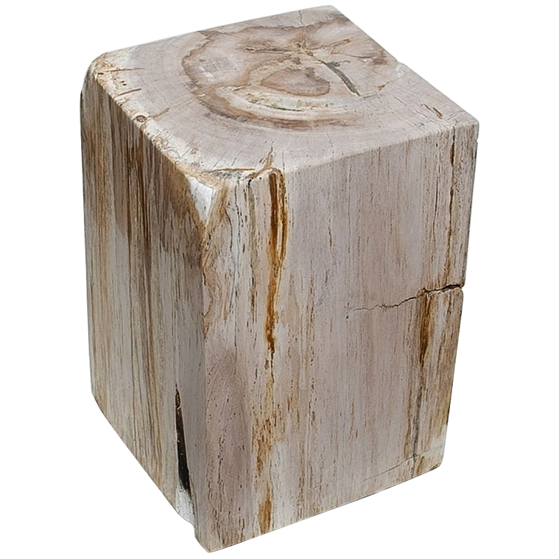 Стул из окаменелого дерева Petrified Wood Square Бежевый Стул из окаменелого дерева Petrified Wood Square Бежевый в Брянске | Loft Concept