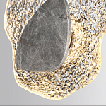 Бра с волнообразным стеклянным плафоном и вставкой из мрамора Liquid Stone варинант исполнения - 5 | Loft Concept в Брянске