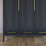 Большой Шкаф Primo Черный дуб с 3 дверьми и 3 выдвижными ящиками варинант исполнения - 2 | Loft Concept в Брянске