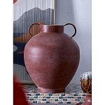 Ваза бордовая с 2-мя фактурными ручками Vase Burgundy Glaze варинант исполнения - 5 | Loft Concept в Брянске