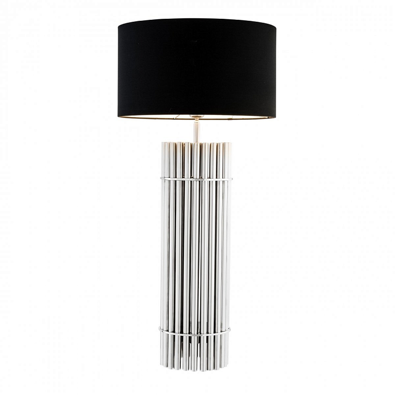 Настольная лампа Eichholtz Table Lamp Reef Никель Черный Настольная лампа Eichholtz Table Lamp Reef Никель Черный в Брянске | Loft Concept