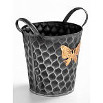 Железное кашпо Gold butterfly design варинант исполнения - 3 | Loft Concept в Брянске