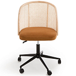 Офисное кресло из велюра и ротанга Eilwen Rattan Wicker Chair варинант исполнения - 2 | Loft Concept в Брянске