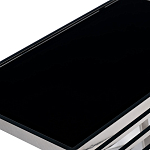 Столик журнальный с черной стеклянной столешницей Embodiment of Contemporary Art  варинант исполнения - 2 | Loft Concept в Брянске