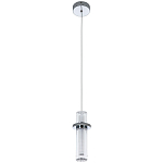 Подвесной светильник хром Odile Acrylic Tube Hanging Lamp Chrome варинант исполнения - 2 | Loft Concept в Брянске