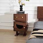 Тумбочка прикроватная с ящиком и дверцей Робот Robot Desk варинант исполнения - 2 | Loft Concept в Брянске