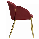 Стул бордовый на золотистых ножках Burgundy Chair варинант исполнения - 2 | Loft Concept в Брянске