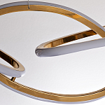 Люстра подвесная золотая в форме изогнутых колец Curved Rings варинант исполнения - 2 | Loft Concept в Брянске