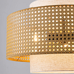 Подвесной светильник с декоративным поясом из плетеного бамбука Biuloggicu варинант исполнения - 4 | Loft Concept в Брянске