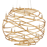 Люстра золотая в форме спирали Fancy Pattern варинант исполнения - 2 | Loft Concept в Брянске