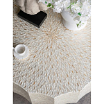 Стол кофейный с отделкой раковинами устриц Coastal Charm варинант исполнения - 5 | Loft Concept в Брянске