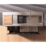 Кухонный гарнитур из массива дерева и камня HI-LINE 6 FRAME DOOR Dada Engenereed Kitchen варинант исполнения - 8 | Loft Concept в Брянске