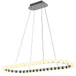 Люстра подвесная светодиодная с круглыми плафонами белого цвета PEARLS Suspension 100  варинант исполнения - 2 | Loft Concept в Брянске