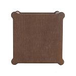 Приставной столик деревянный с резными ножками и нижней полкой Vintage Side Table Brown Wood варинант исполнения - 2 | Loft Concept в Брянске