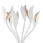 Торшер белый с плафонами в виде лепестков Delicate Flower варинант исполнения - 2 | Loft Concept в Брянске