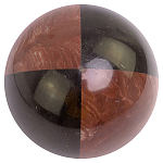 Шар декоративный из натуральных камней Лемезит и Змеевик Черный Natural Stone Spheres варинант исполнения - 1 | Loft Concept в Брянске