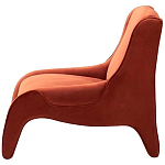 Дизайнерское кресло оранжевое в мягкой велюровой обивке Granger Armchair Orange варинант исполнения - 2 | Loft Concept в Брянске