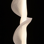 Люстра с белым скрученным плафоном Golden Swirl варинант исполнения - 5 | Loft Concept в Брянске