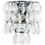 Бра с хрустальными подвесками в виде капель Antoine Crystal Drops Chrome Wall Lamp варинант исполнения - 1 | Loft Concept в Брянске