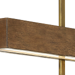 Люстра линейная прямоугольная Wooden Straight Shapes варинант исполнения - 1 | Loft Concept в Брянске