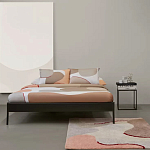 Ковер из хлопка с абстрактным принтом бежевого цвета Elysian Flow Blush варинант исполнения - 5 | Loft Concept в Брянске