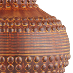 Настольная лампа темно-коричневая с тканевым абажуром в форме конуса Сhieftain варинант исполнения - 1 | Loft Concept в Брянске